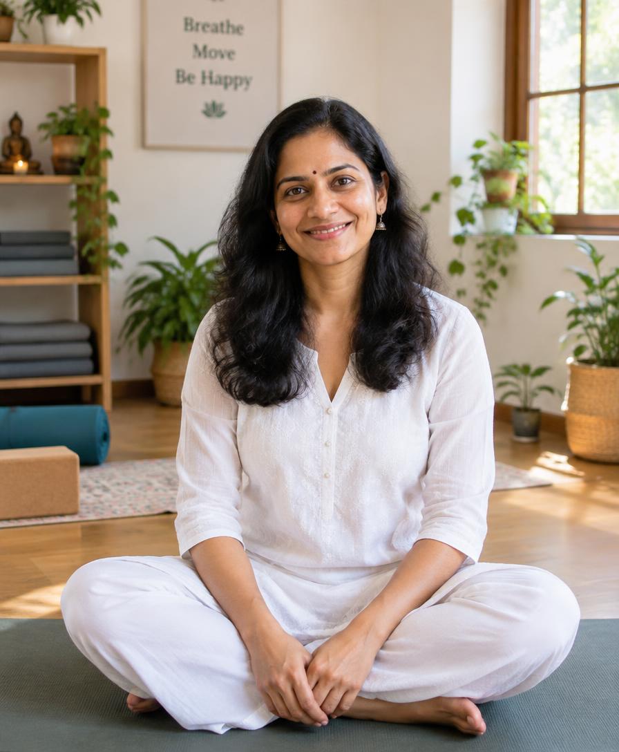 Ananya, lead yoga instructor at Sukoon Yoga Studio
